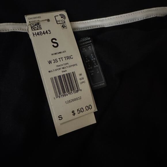 Adidas Women’s Track Multi Sport Jacket - Black Size S NWT - Picture 9 of 9